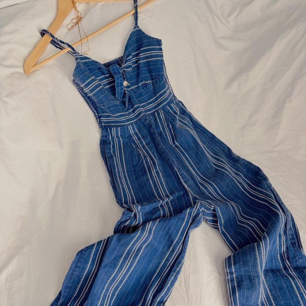 Francesca-s Women's Blue and Navy Jumpsuit